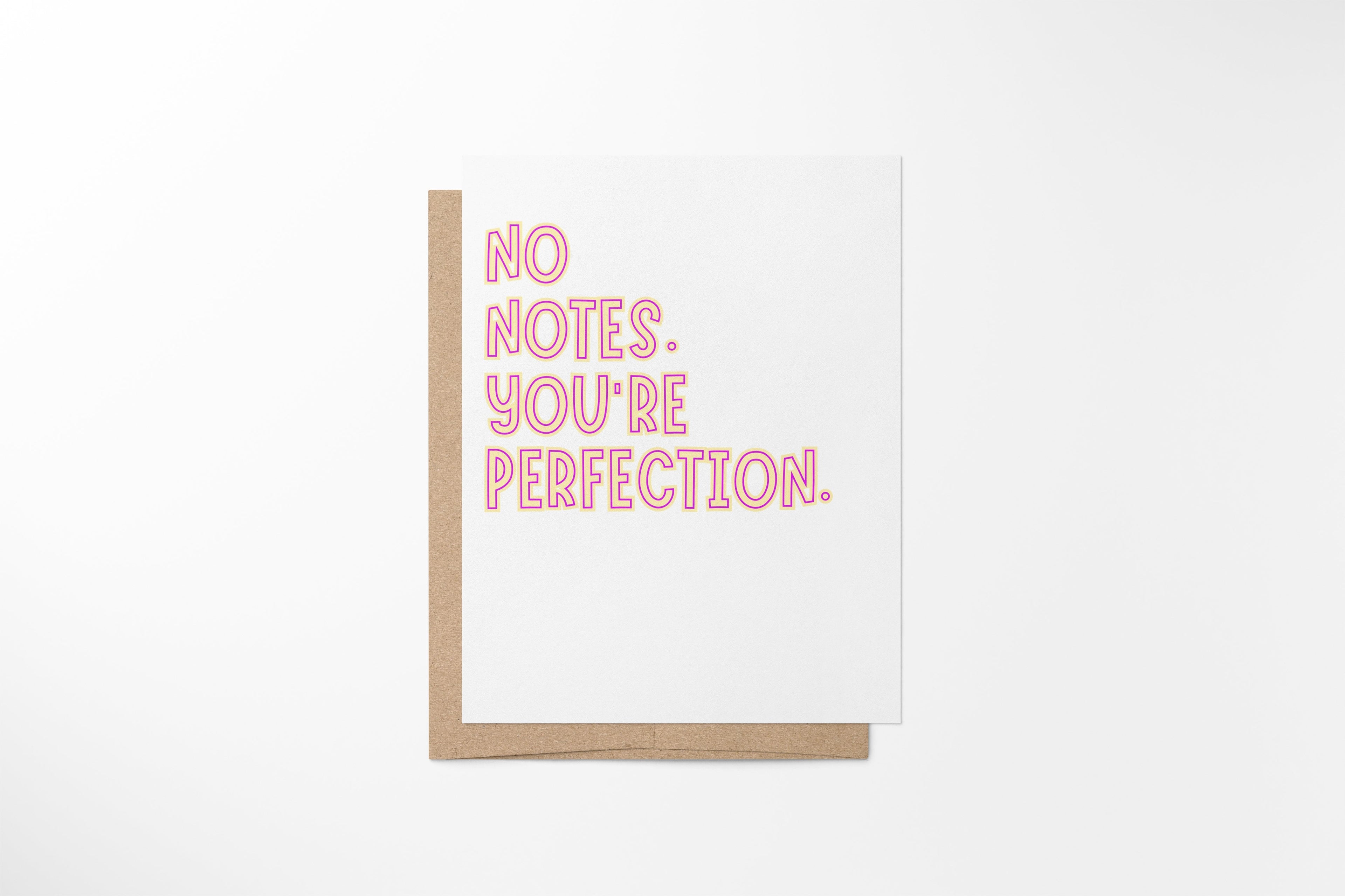 no notes. you’re perfection.