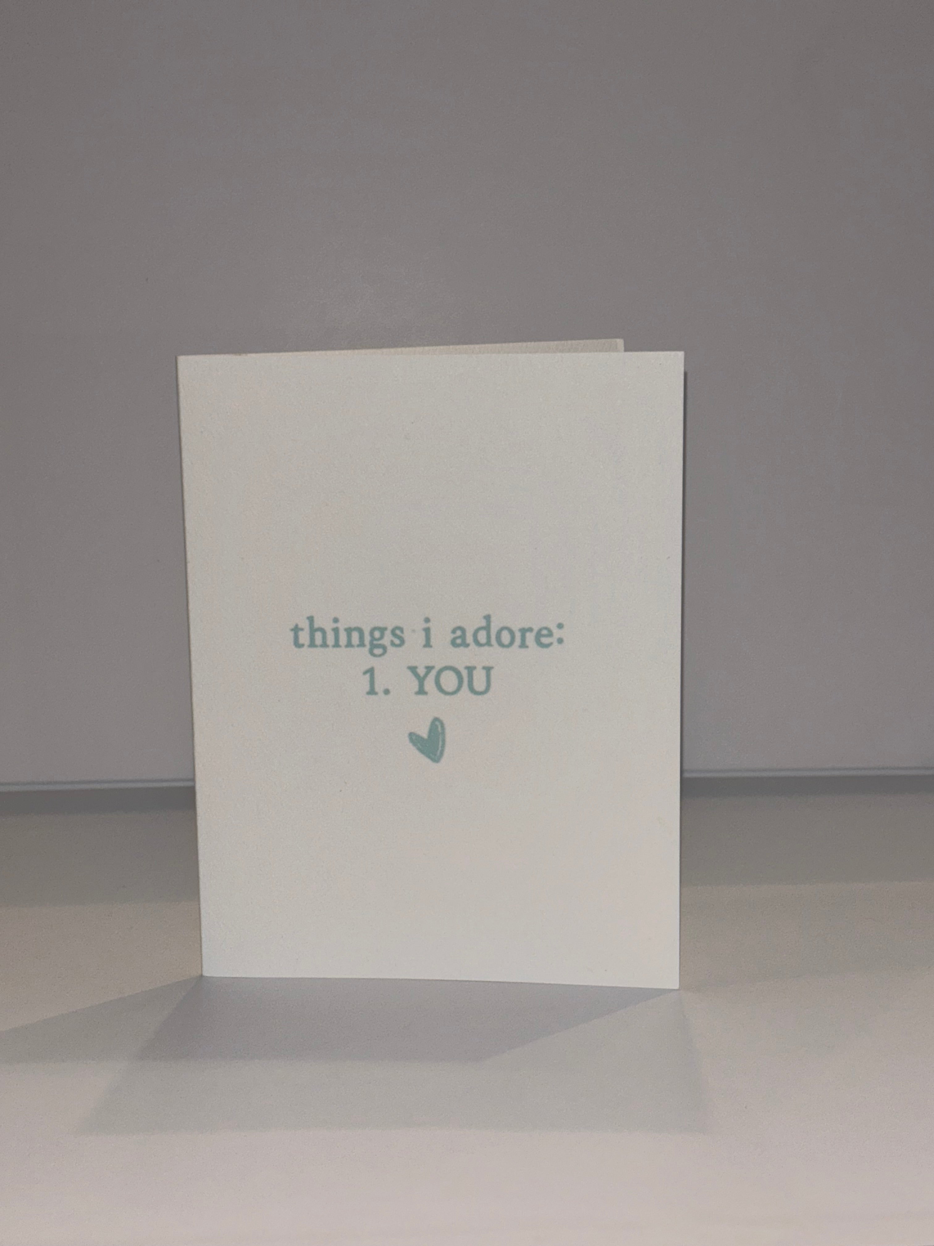 i adore you card