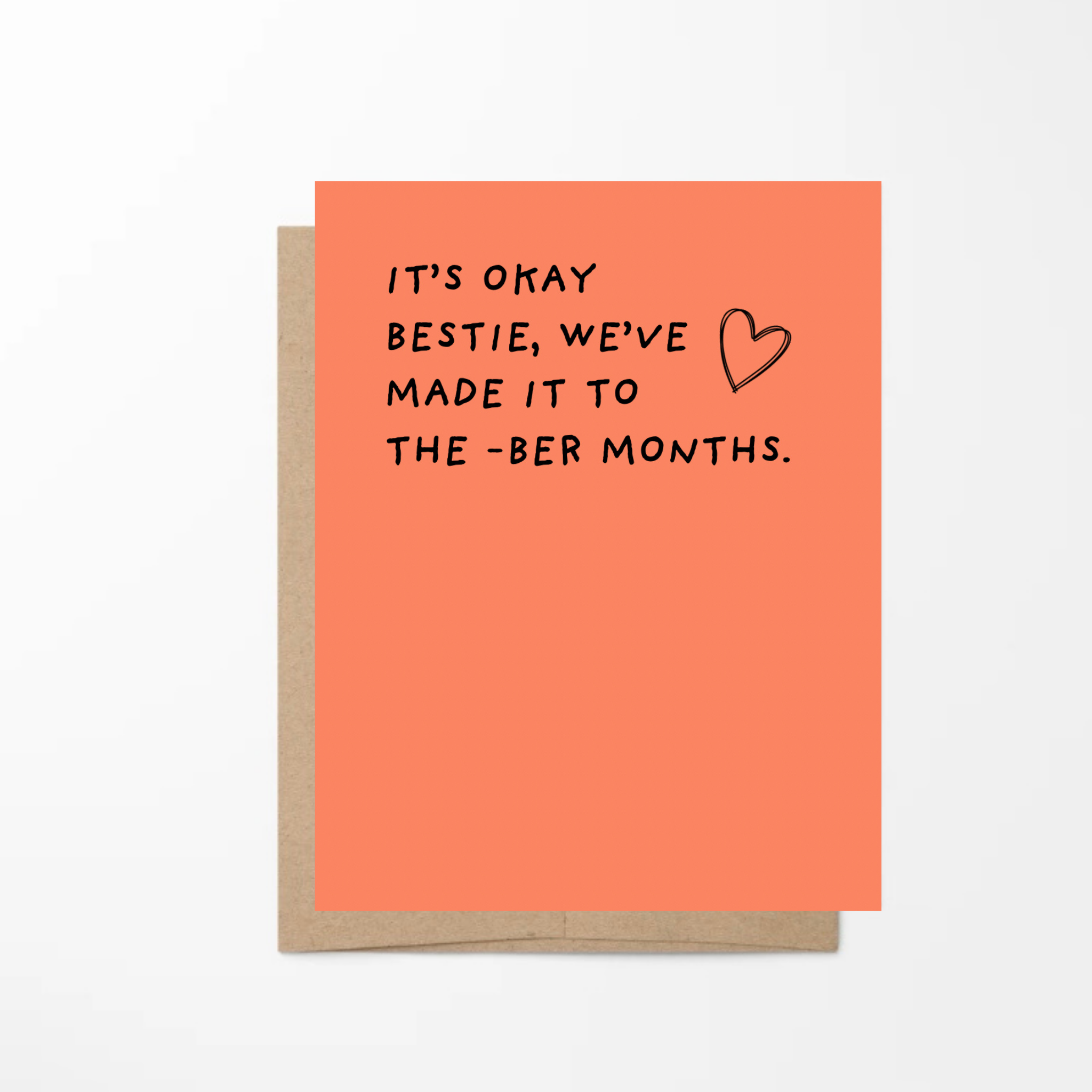 the -ber months card