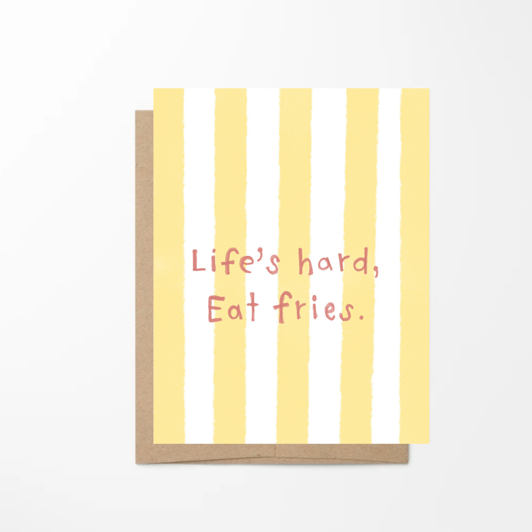 eat fries card