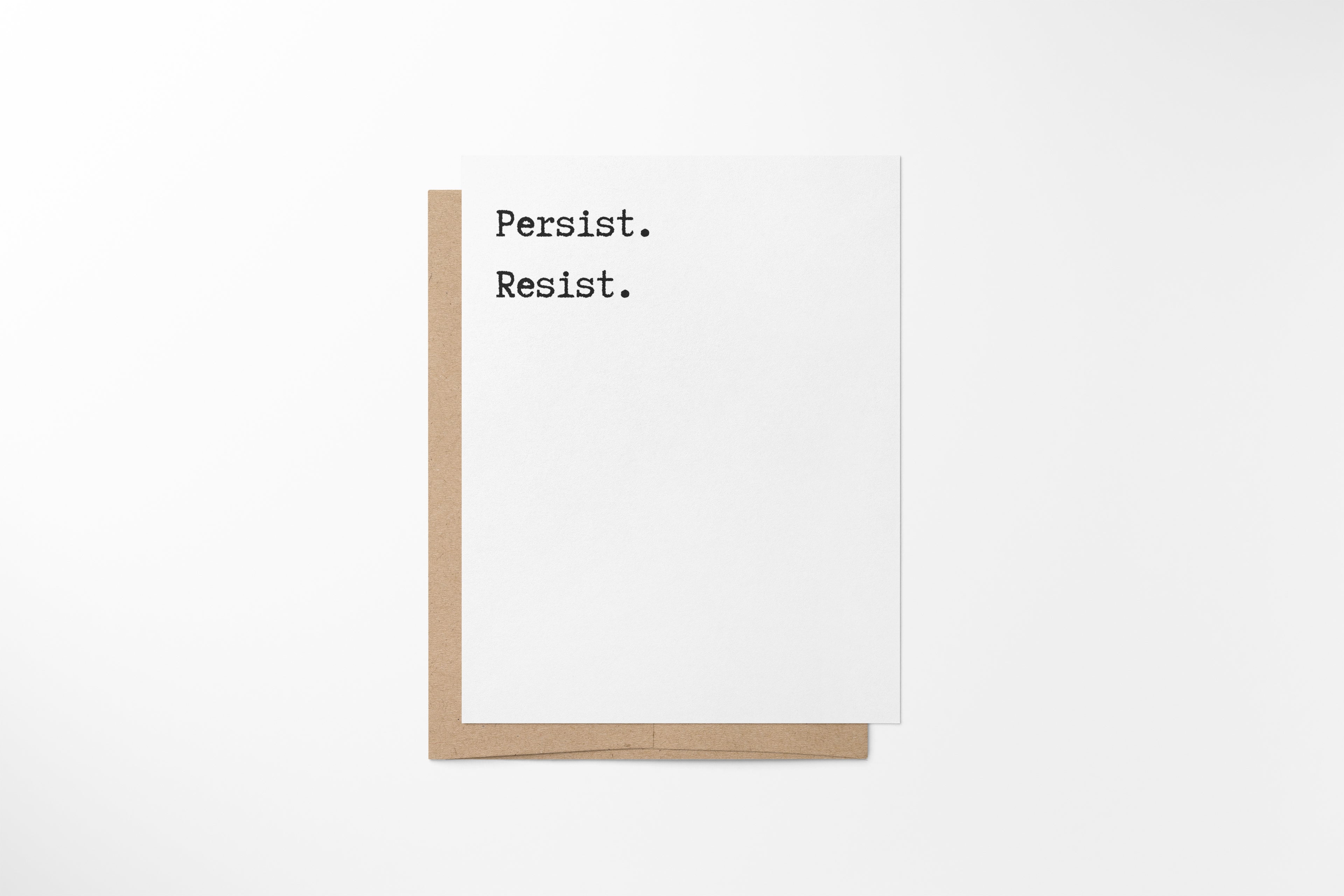 resist. persist.