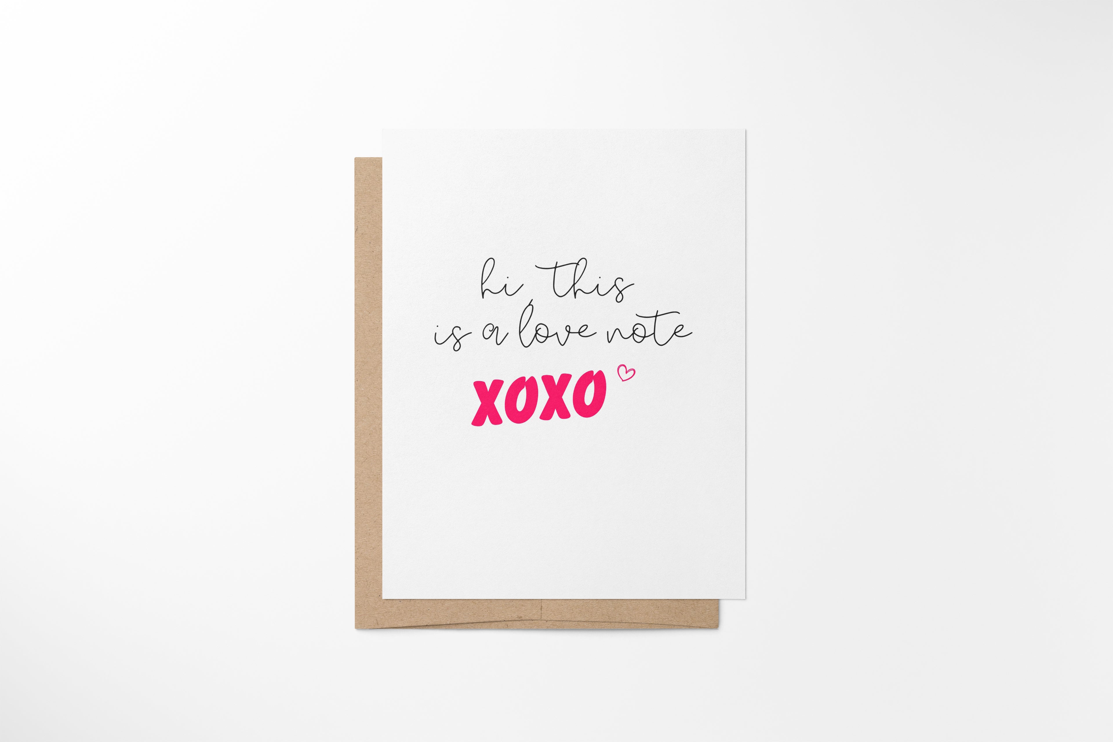 hi, this is a love note xoxo