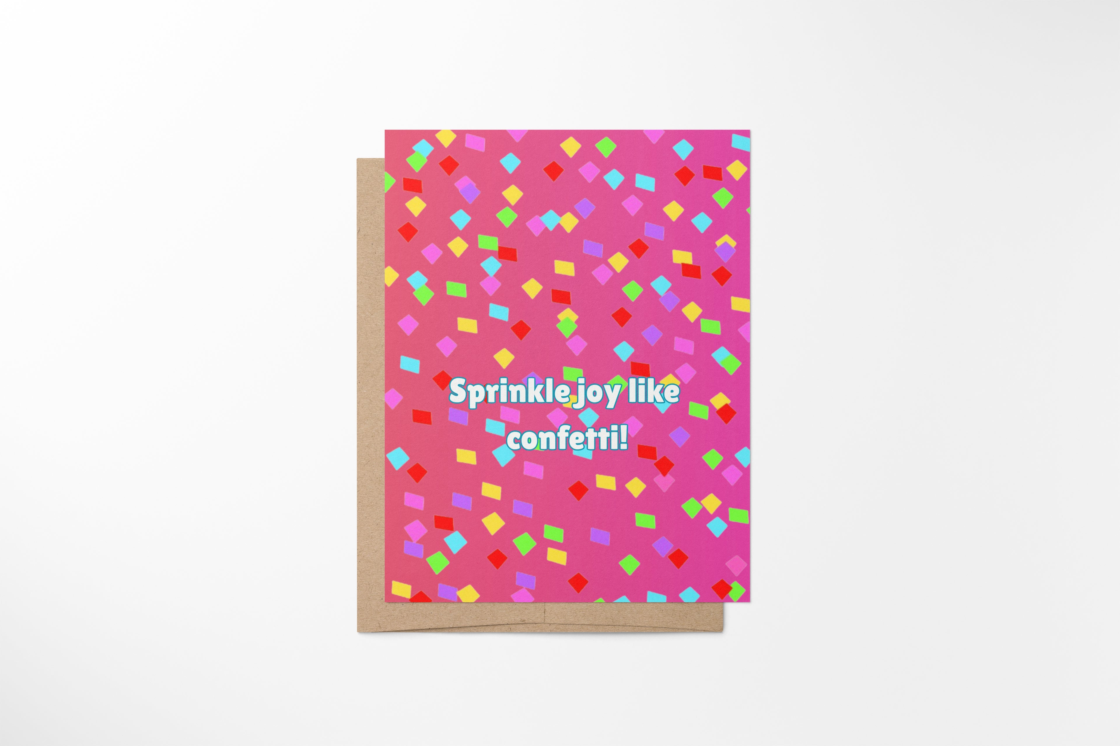 sprinkle joy like confetti card