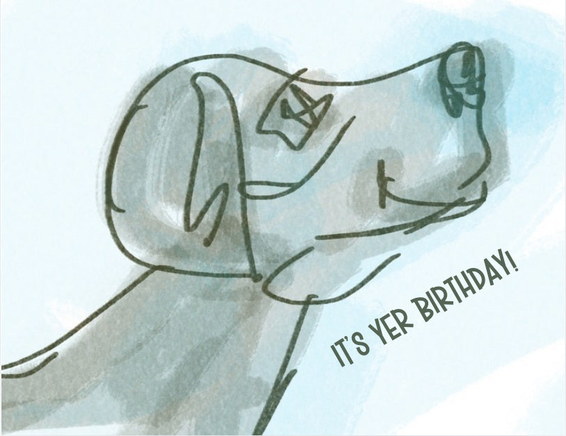 it’s yer birthday card