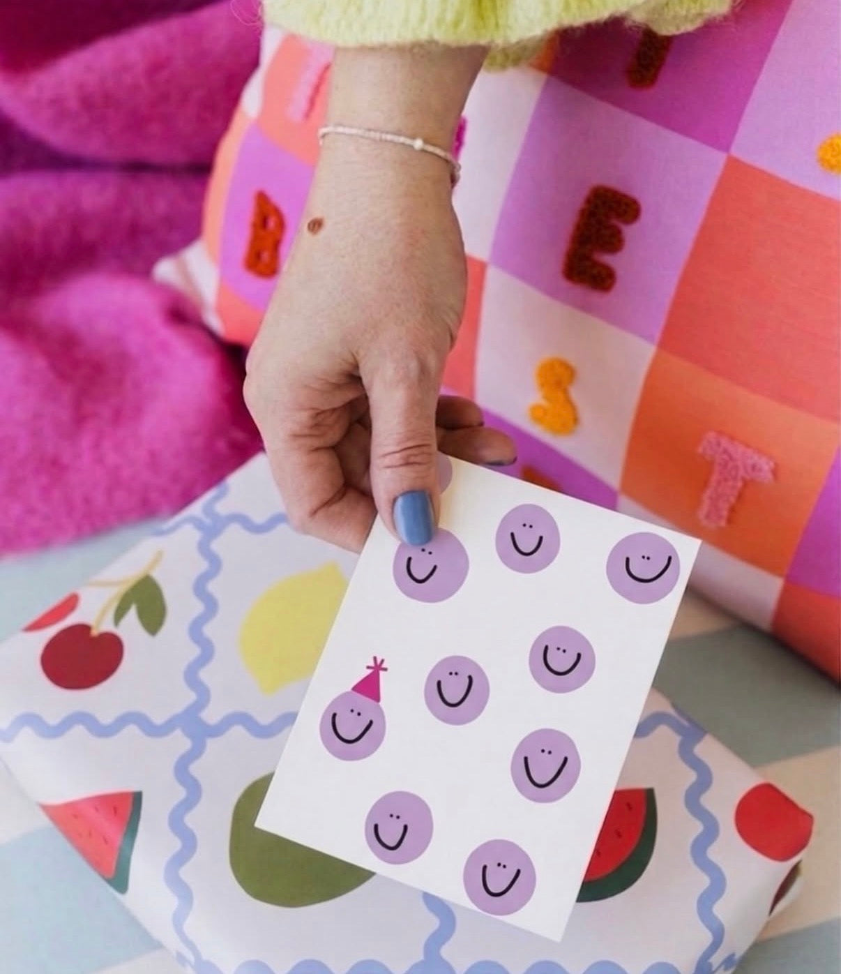 happy face birthday card