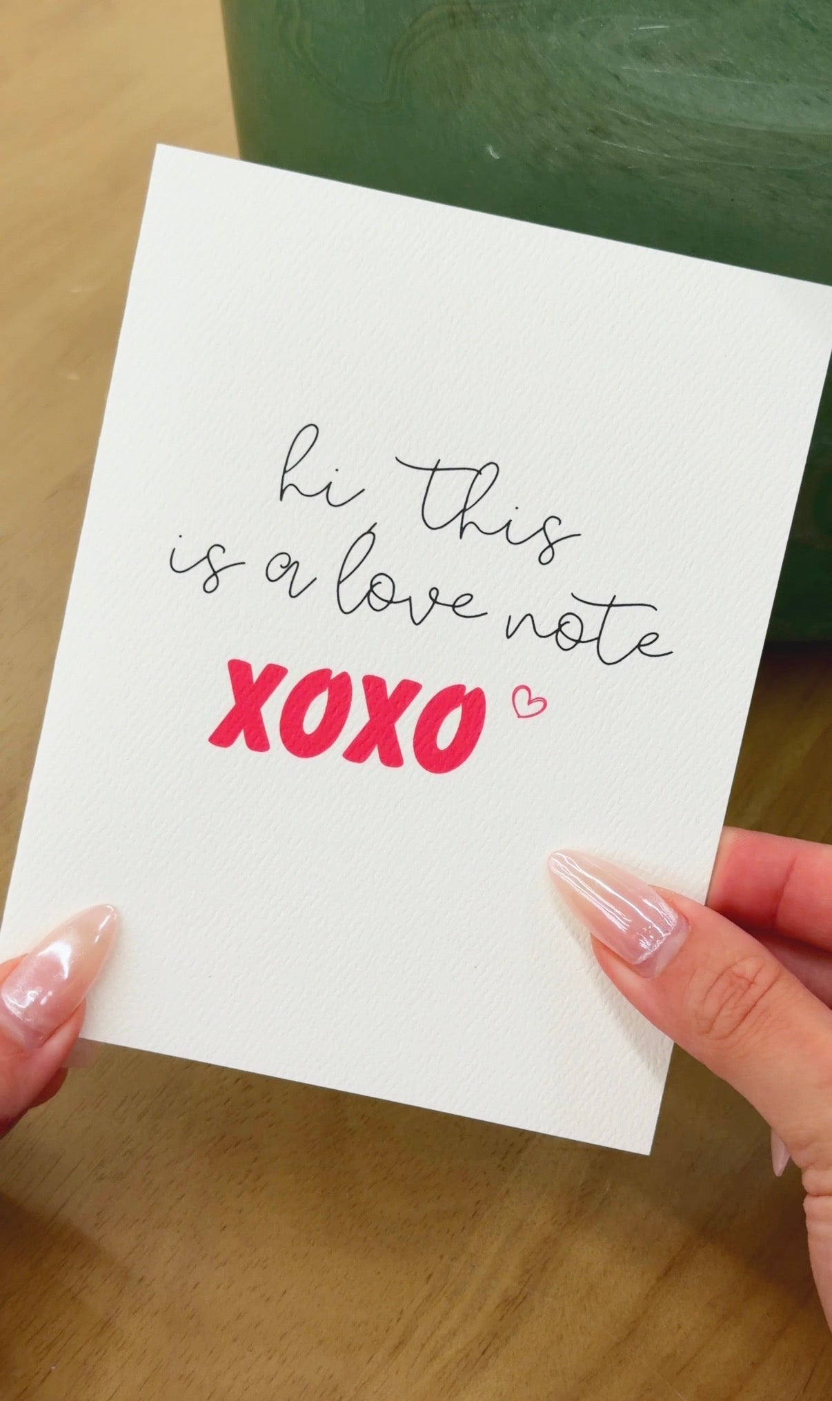 hi, this is a love note xoxo