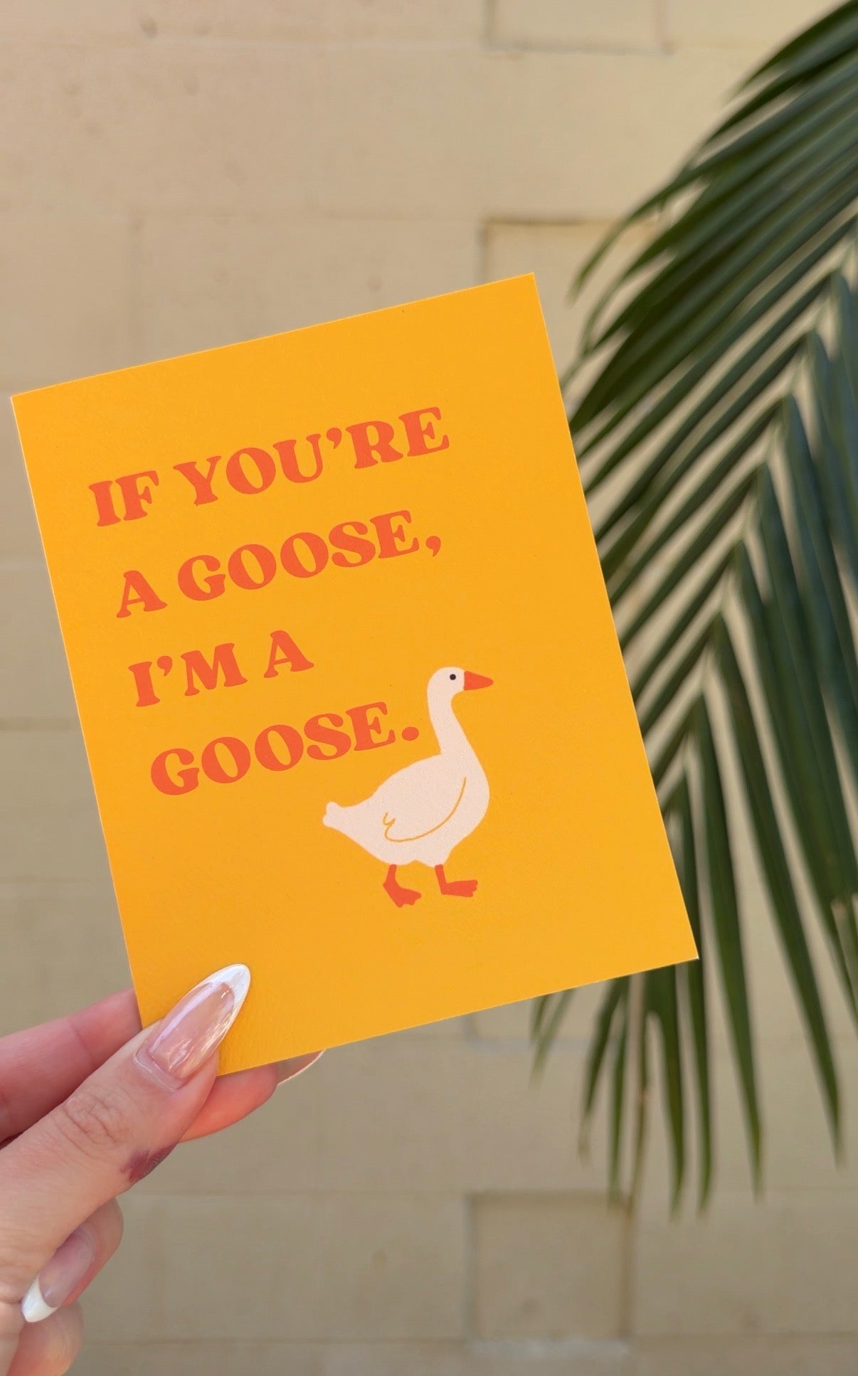 if you're a goose