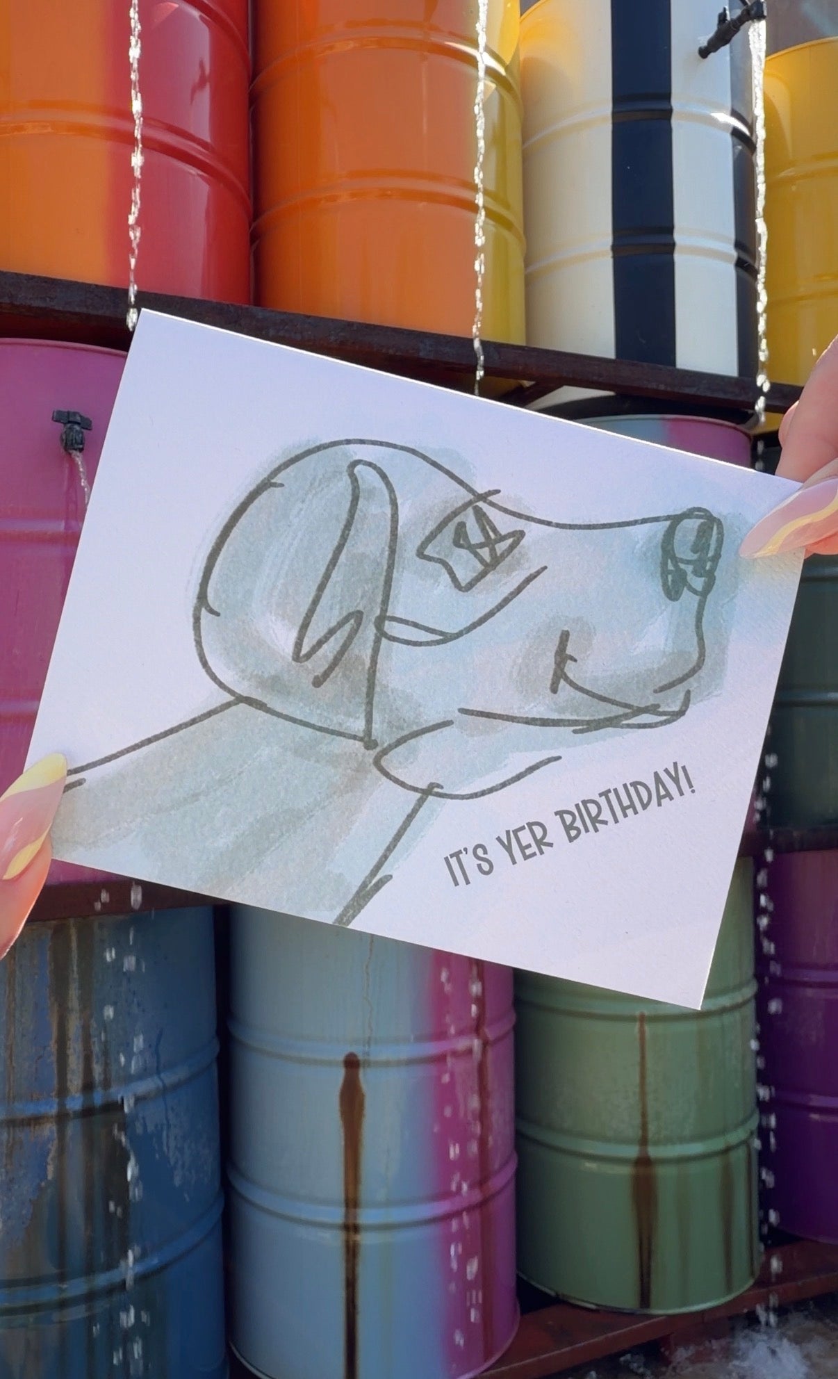 it’s yer birthday card