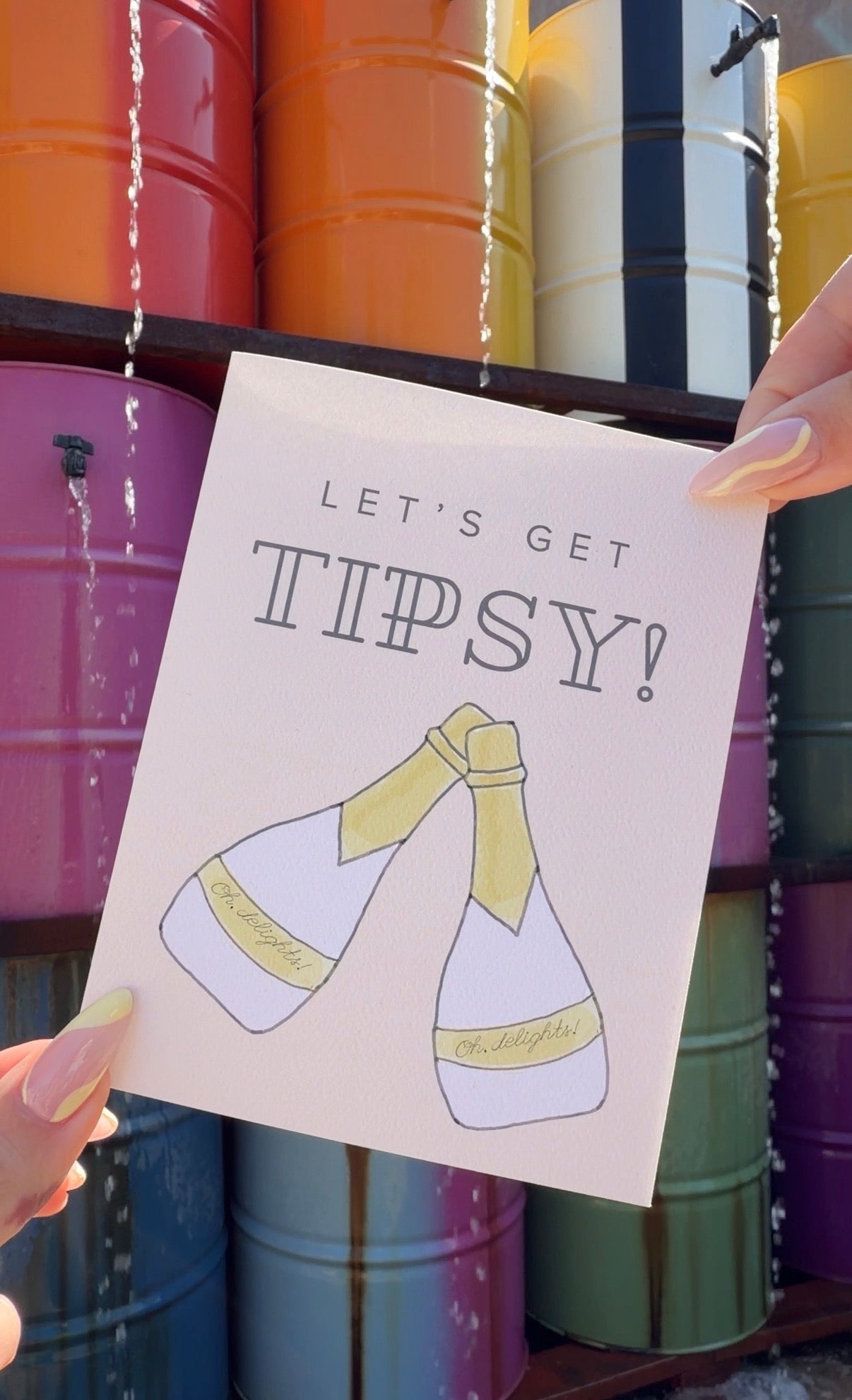 let’s get tipsy card