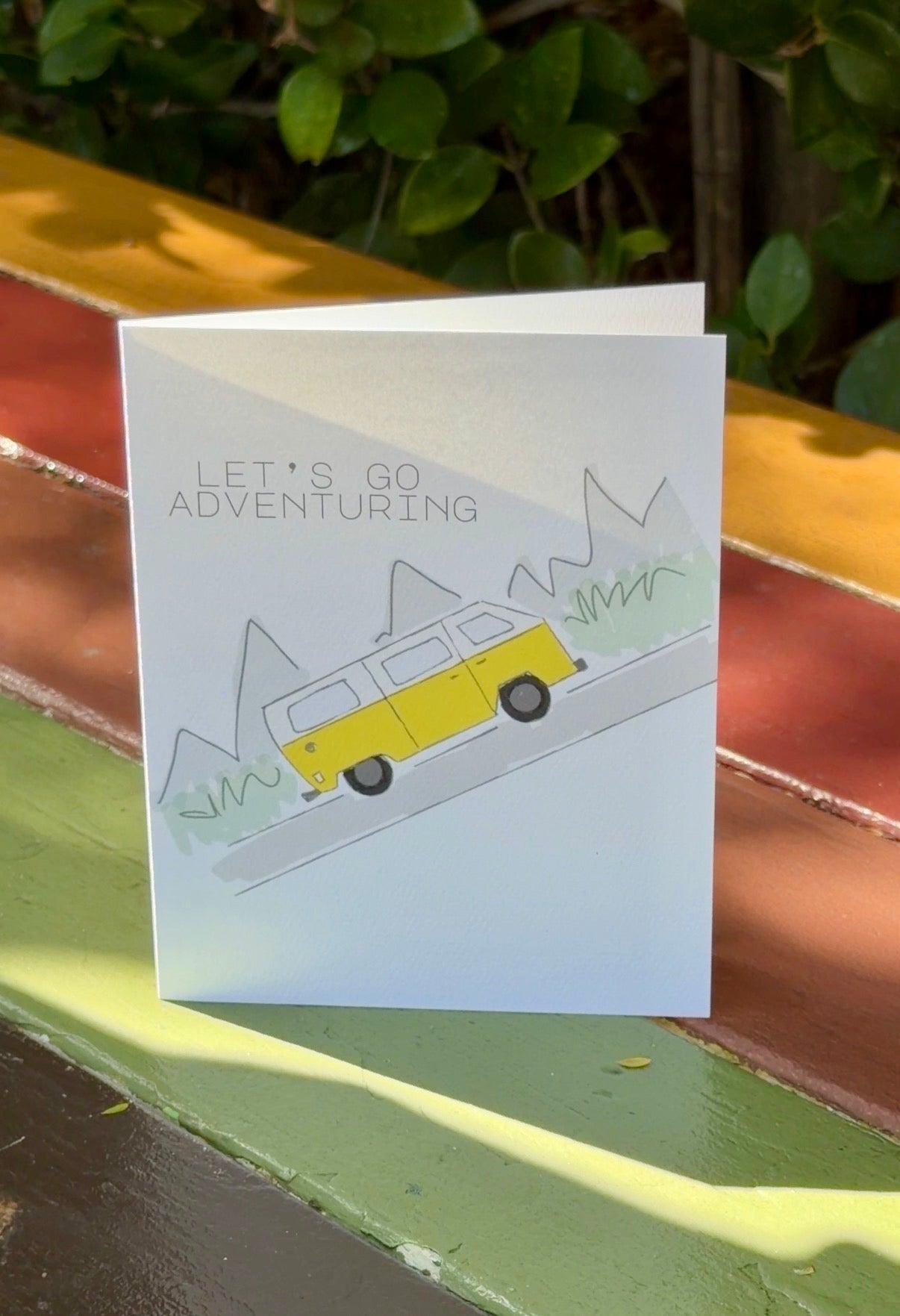 let’s go adventuring card