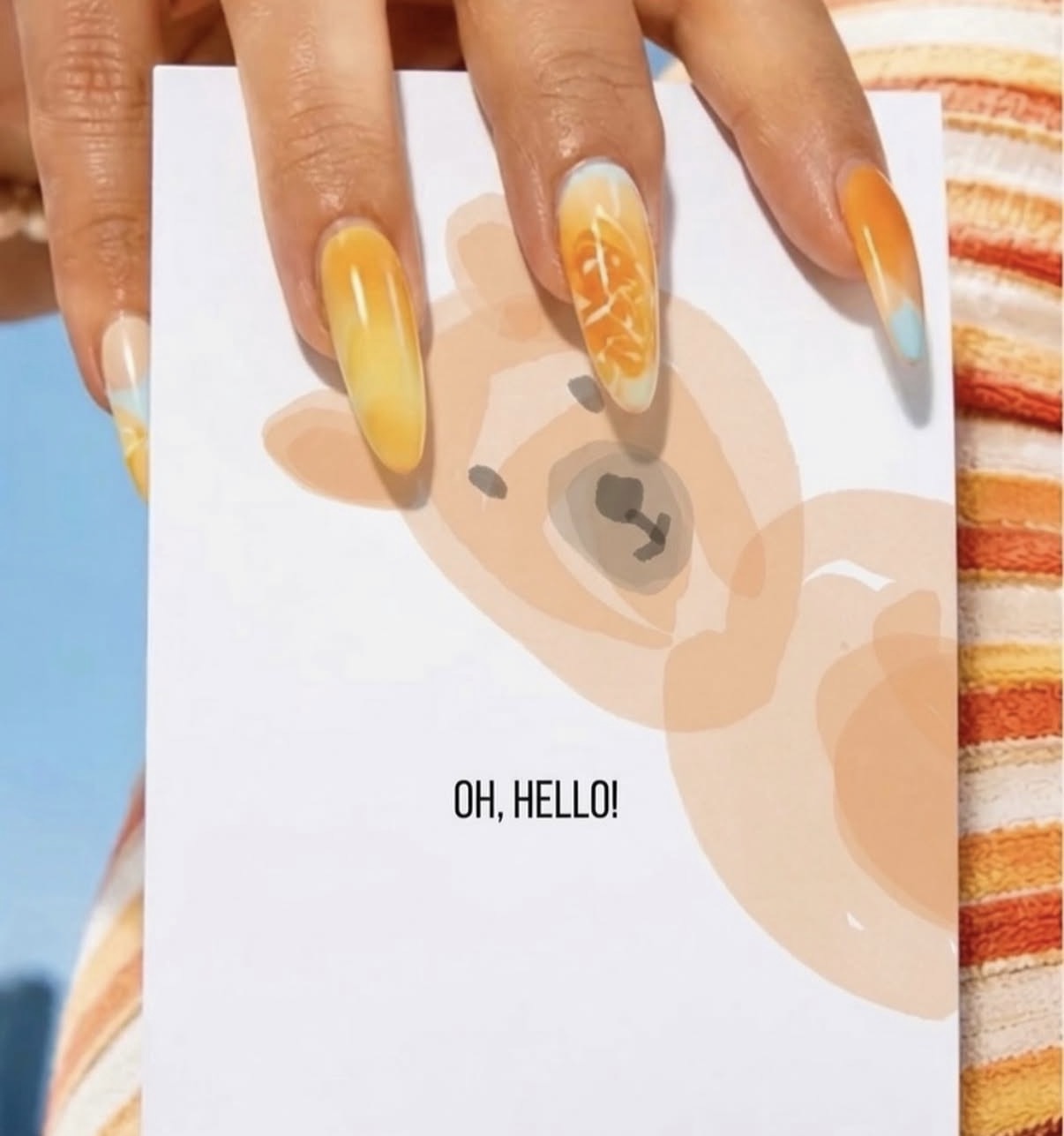 oh, hello card
