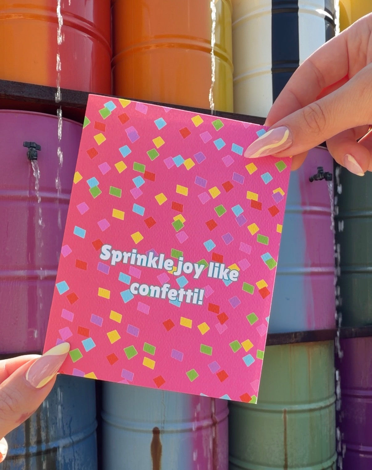 sprinkle joy like confetti card