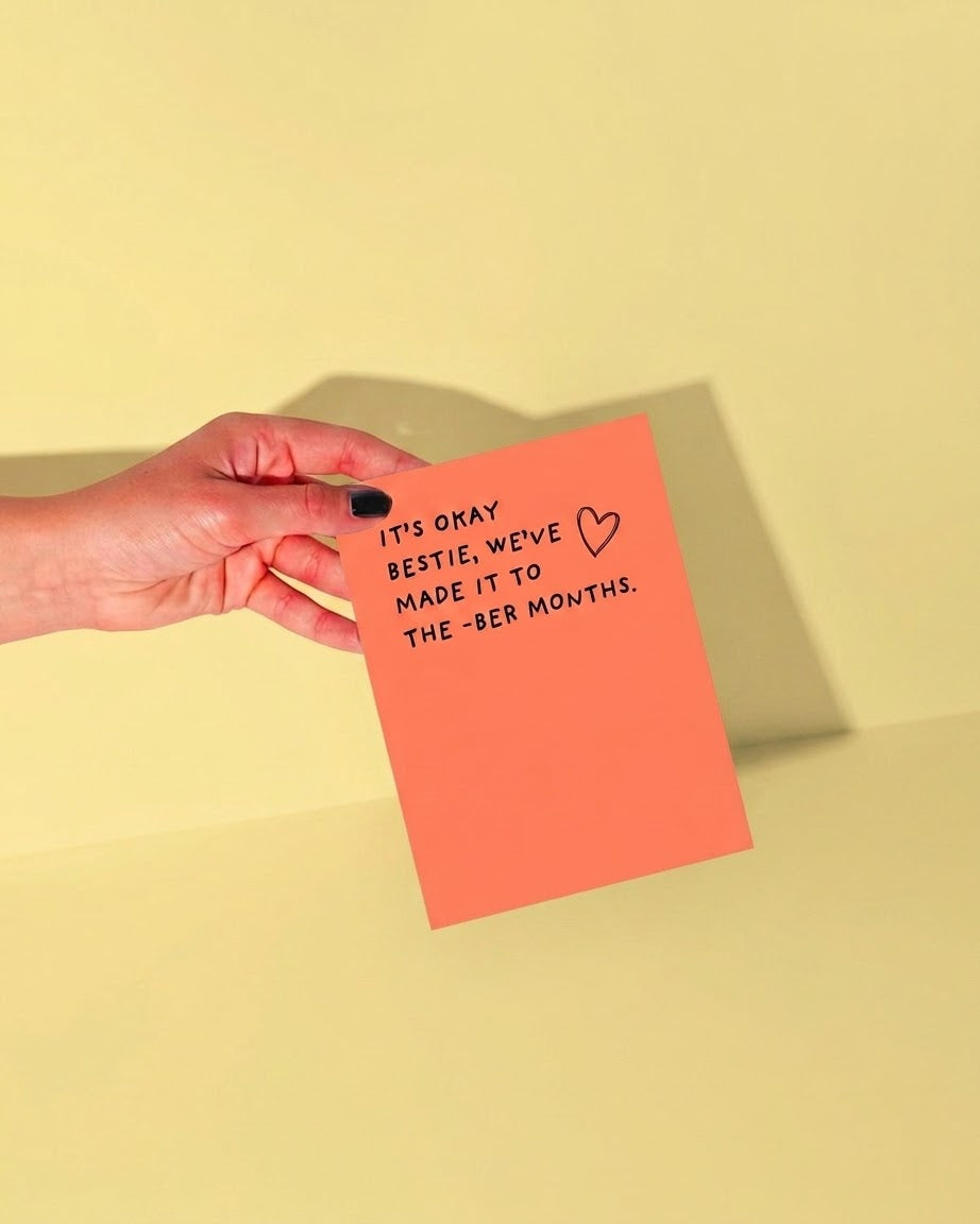 the -ber months card