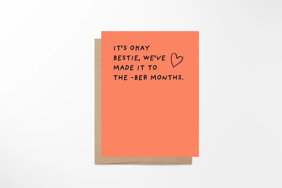 the -ber months card